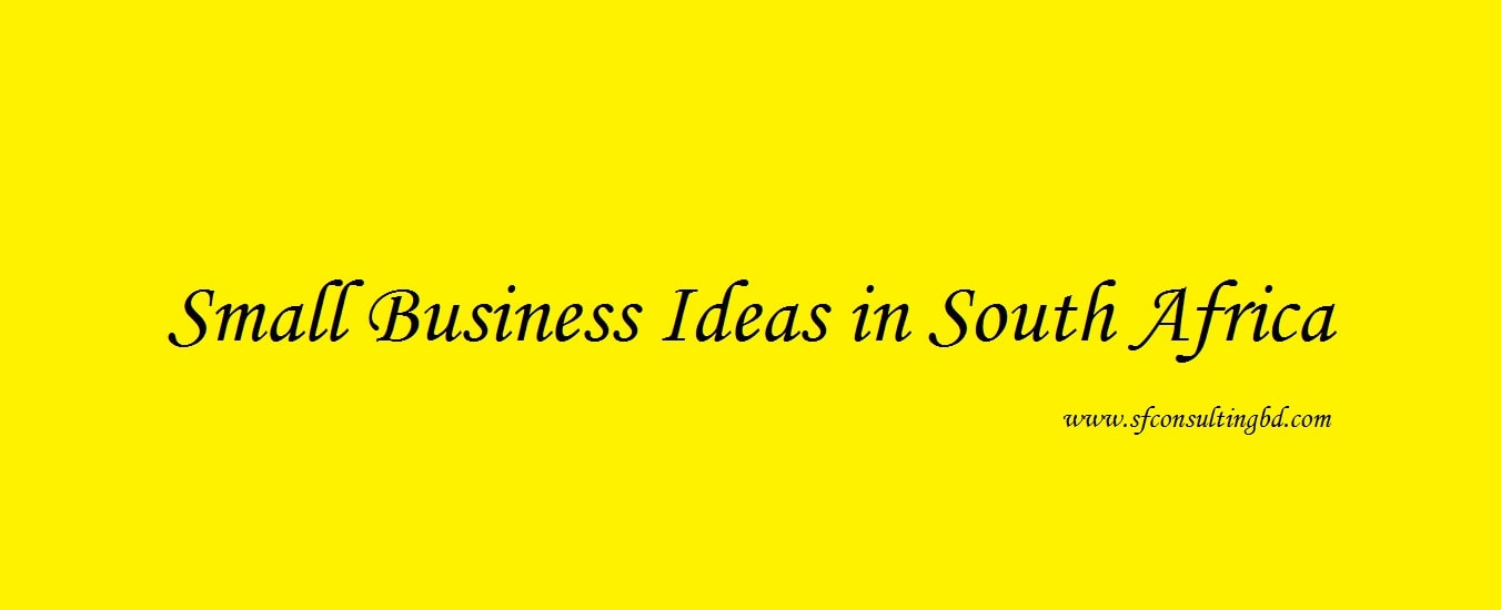 Small business ideas in South Africa for local & foreign ...