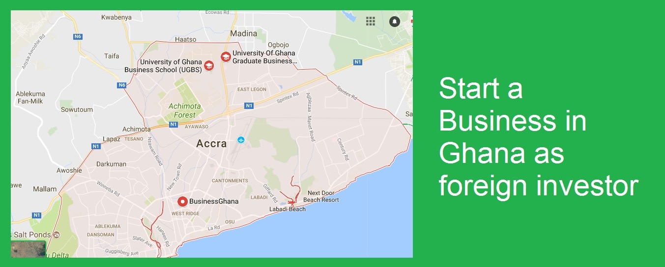 how to start a business in Ghana