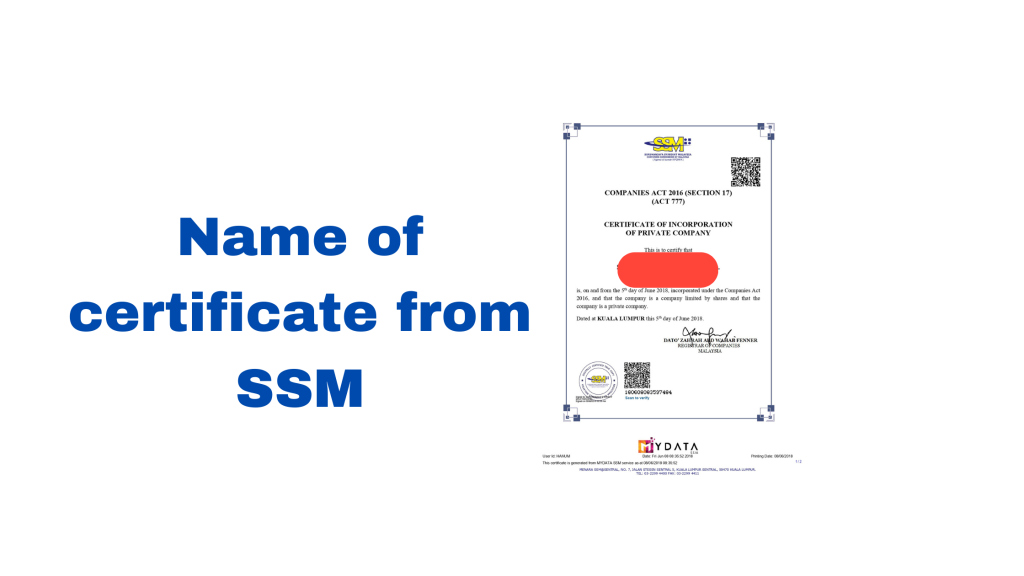 Name registration in SSM